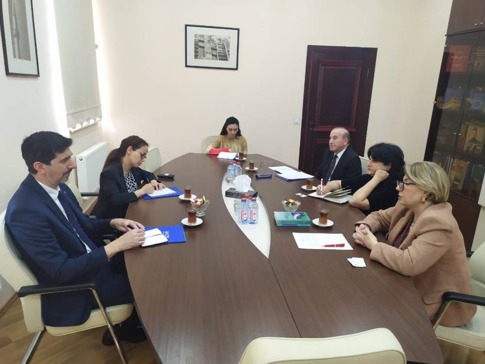 A meeting with the representative office of the International Organization for Migration in Azerbaijan
